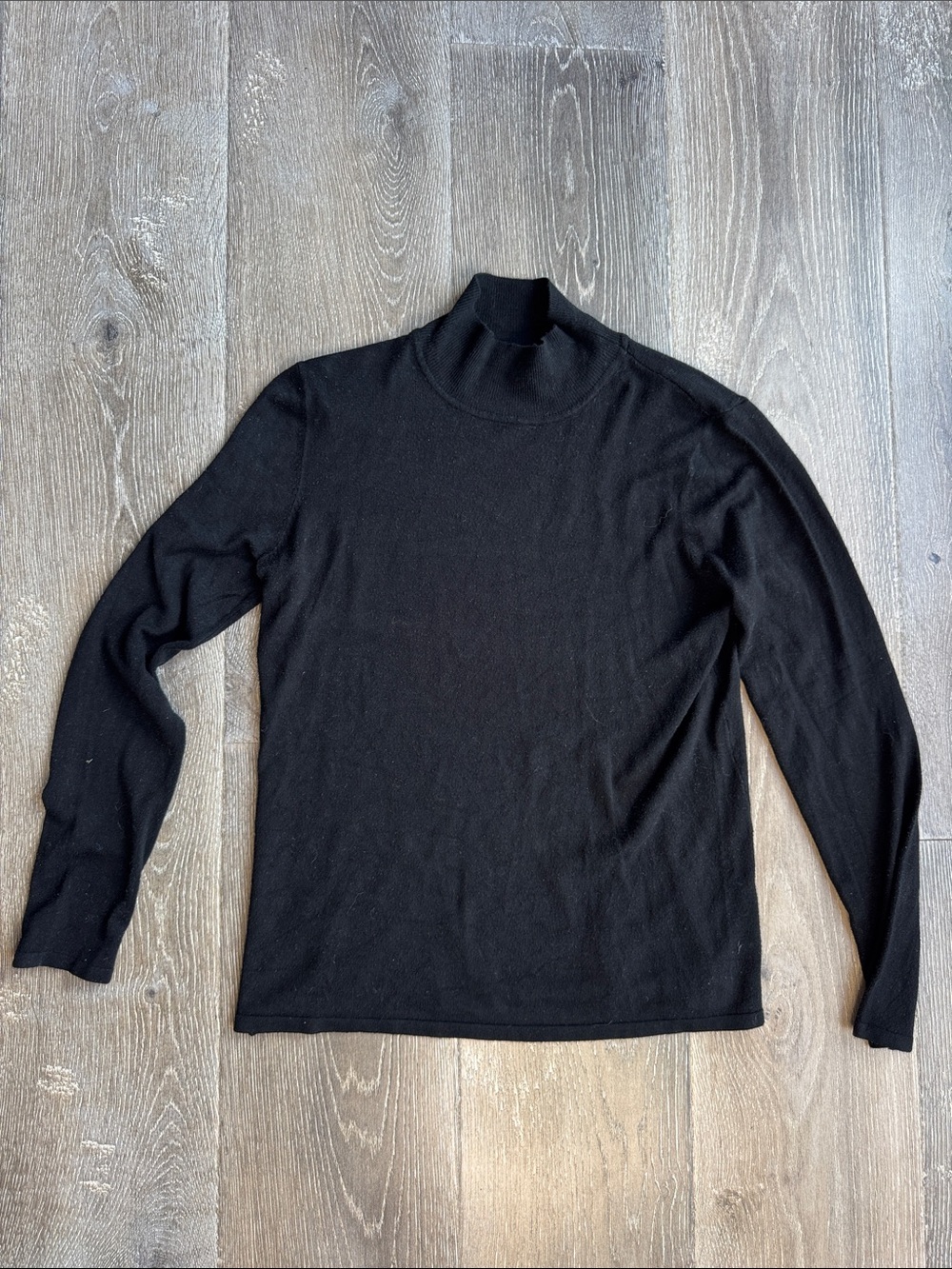 Philosophy Black Long Sleeve Mockneck Top 0660